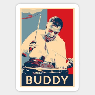 Buddy Rich Hope Poster - Greats of Jazz Music History Sticker